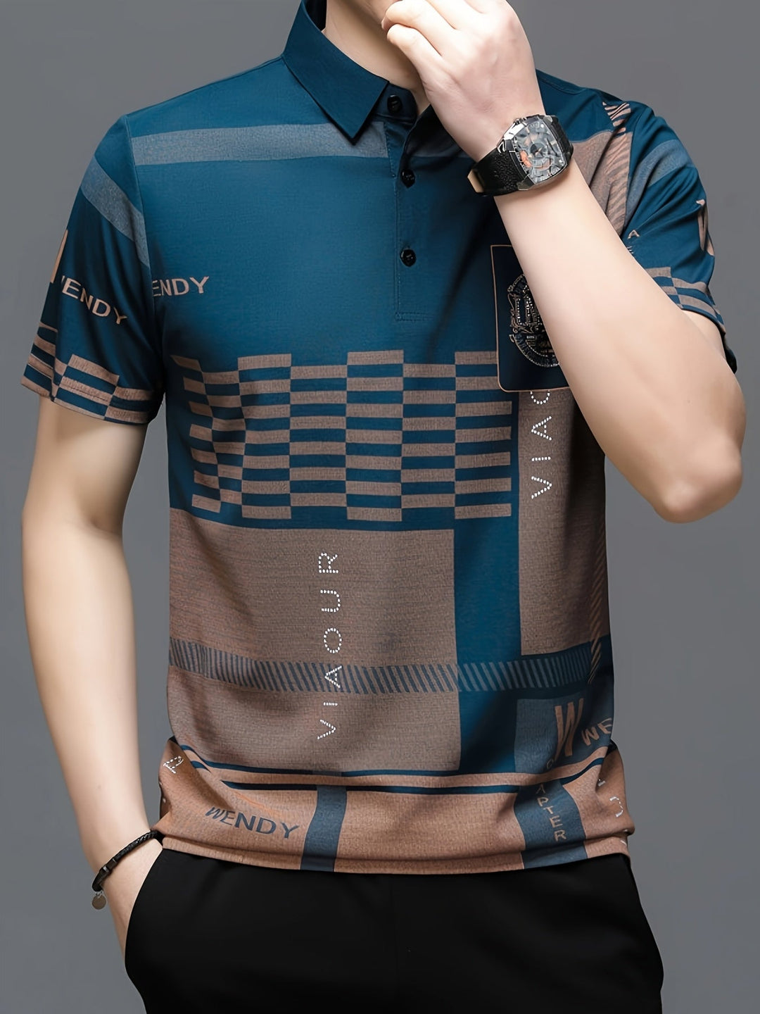 Nathaniel | Raffineret Colorblock Polo Shirt