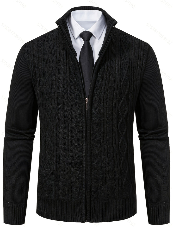 Walter | Tekstureret Full-Zip Cardigan
