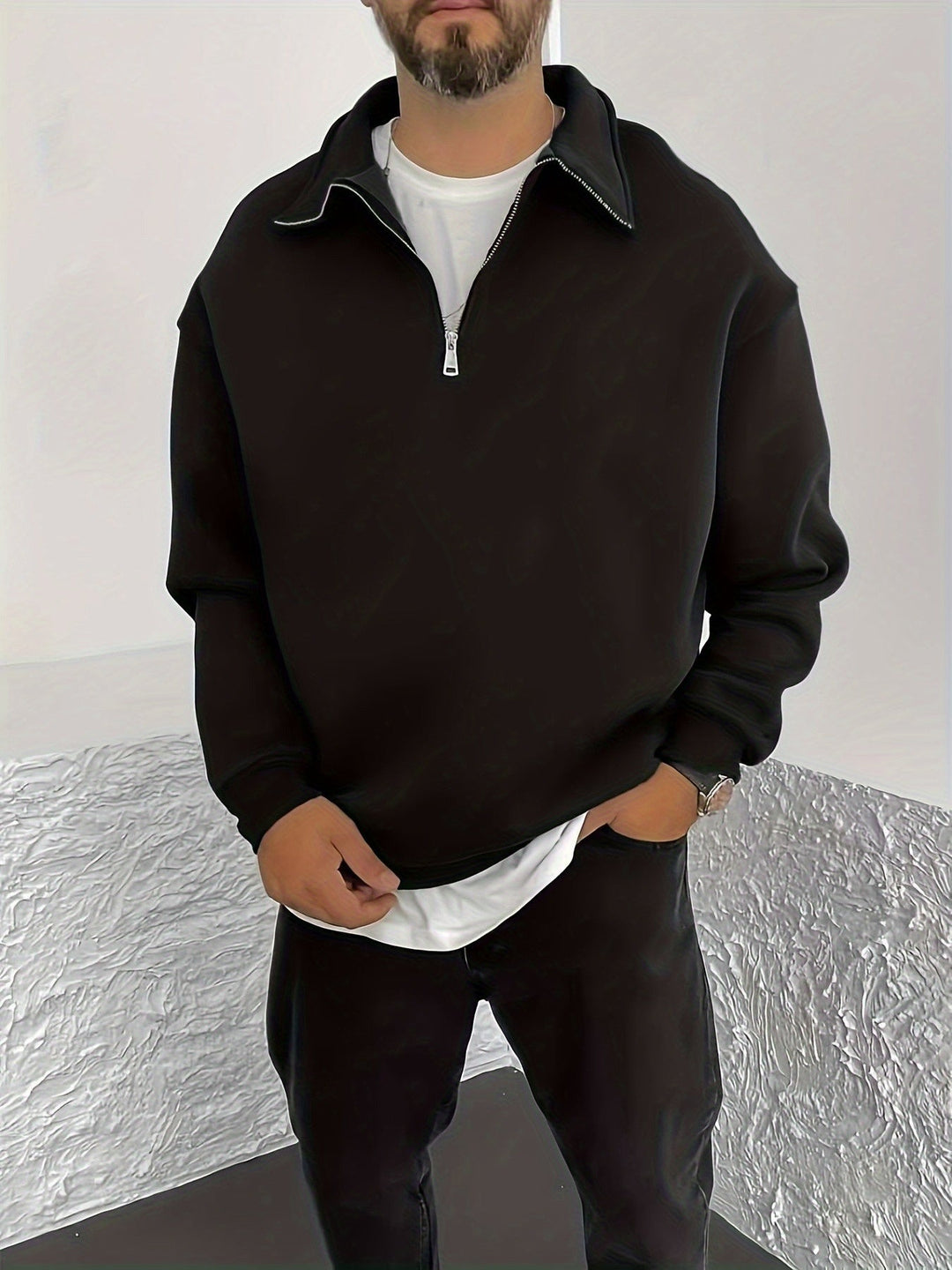 Nathaniel | Cozy Half-Zip Sweatshirt