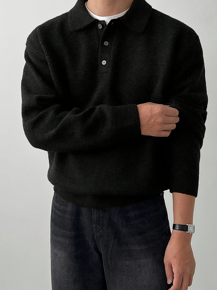 Landon | Raffineret Polo Krave Sweater