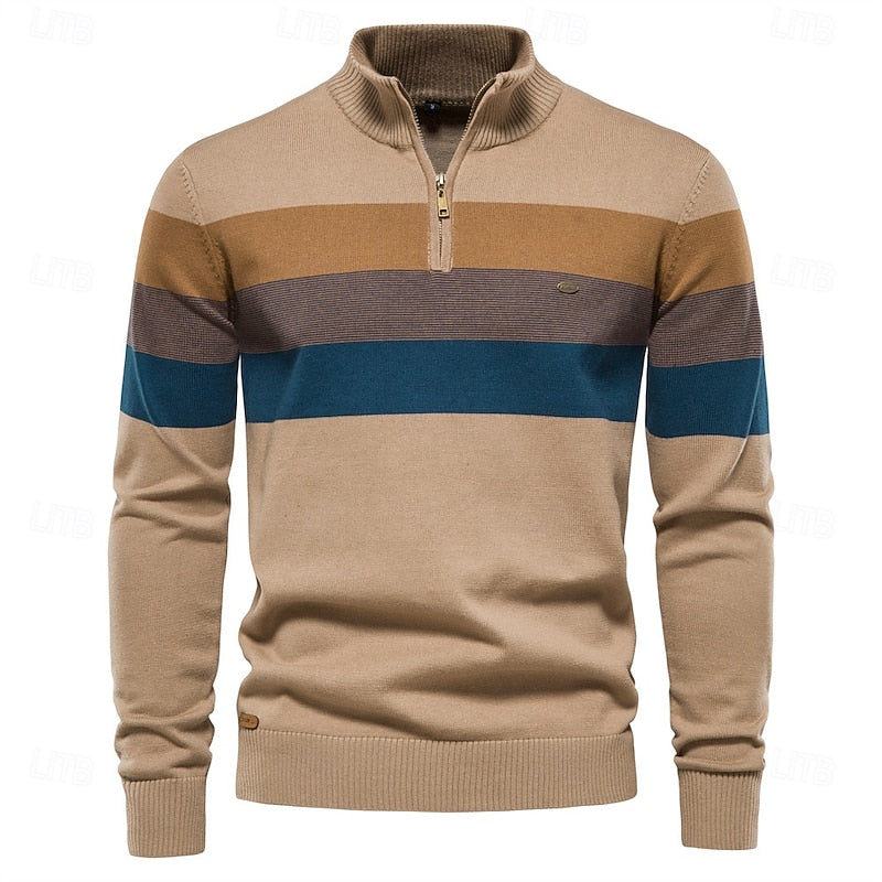 Gerald | Quarter-Zip Striktrøje