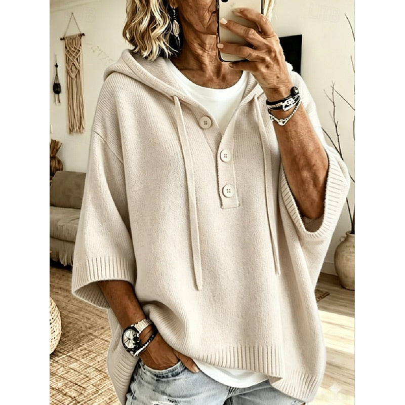 Brooklyn | Afslappet Hætte Strik Sweater