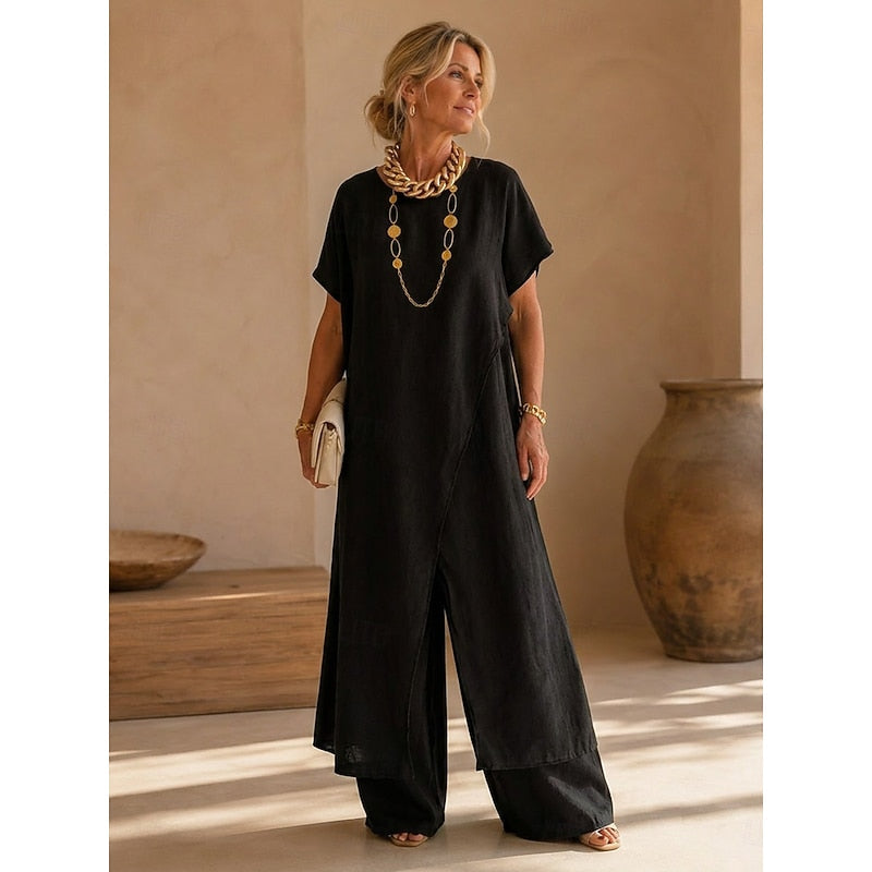 Regina | Afslappet Wrap-Front To-Piece Sæt