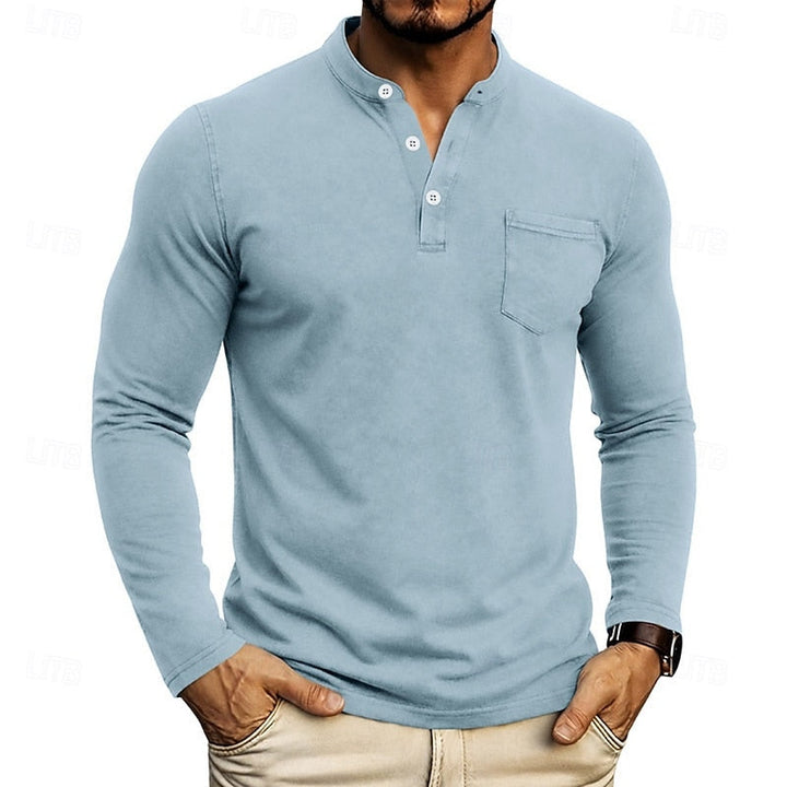 Weston | Klassisk Henley Langærmet Skjorte