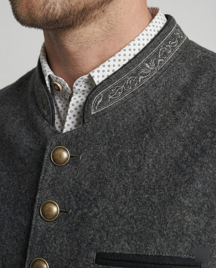 Frederik | Traditionel Stående Krave Vest
