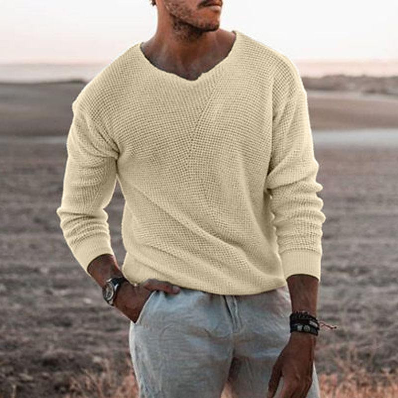 Sullivan | Tekstureret V-Hals Sweater