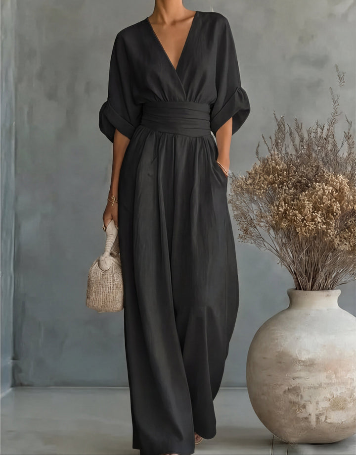 Genevieve | Elegant Bredbenet Jumpsuit