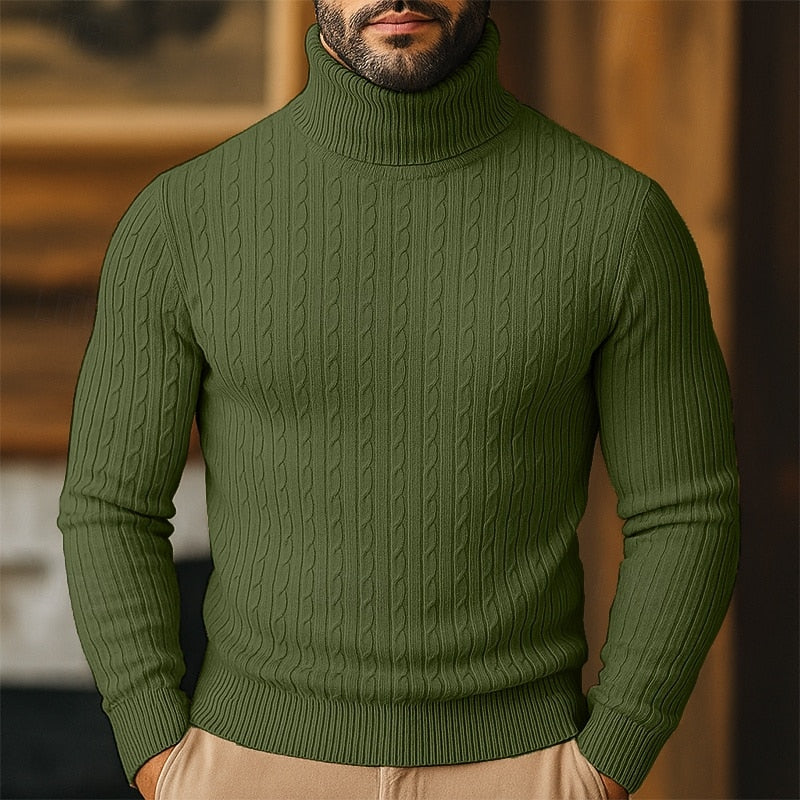 Rupert | Kabelstrik Turtleneck Sweater