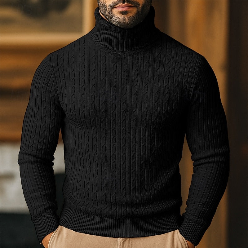 Rupert | Kabelstrik Turtleneck Sweater