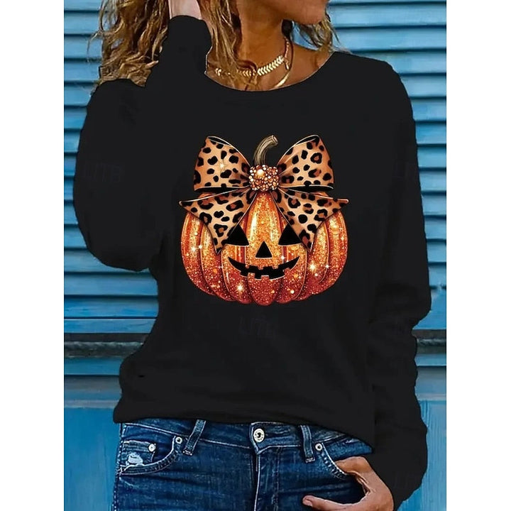 Lillian | Funklende Halloween Græskar Top