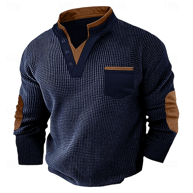 Harvey | Tekstureret Henley Skjorte