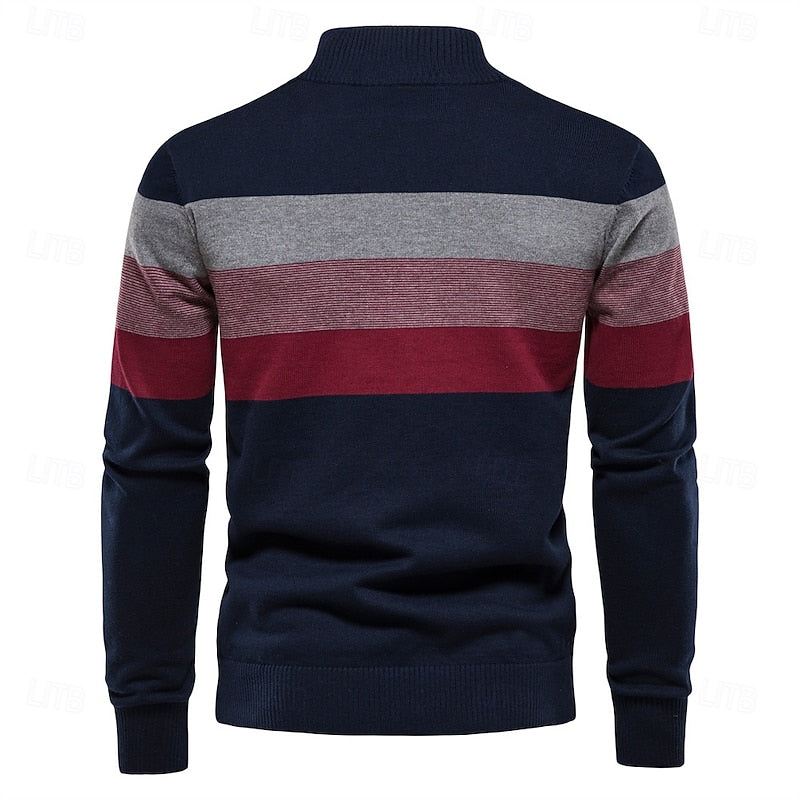 Gerald | Quarter-Zip Striktrøje
