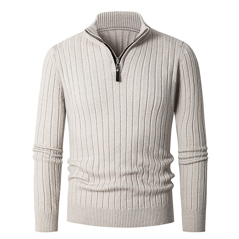 Gavin | Ribbet Quarter-Zip Sweater
