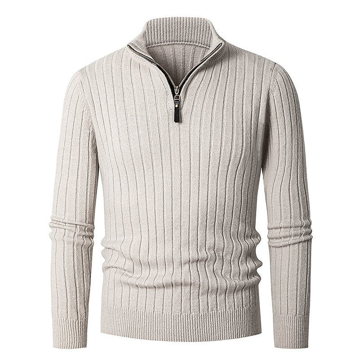 Gavin | Ribbet Quarter-Zip Sweater