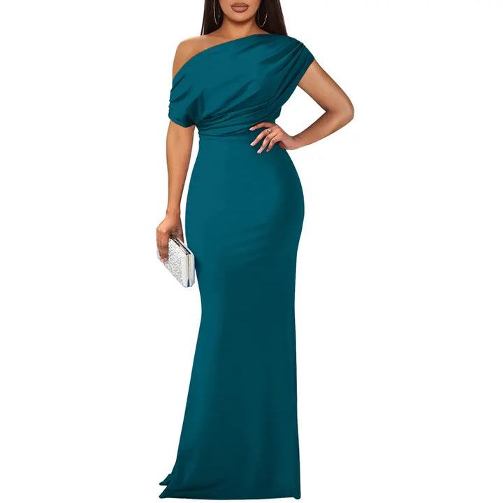 Rose | Elegant Off-Shoulder Aftenkjole