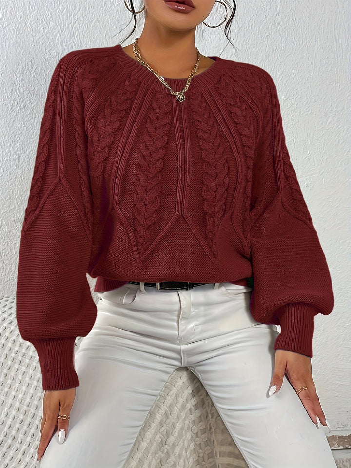 Eleanor | Afslappet Kabelstrik Sweater