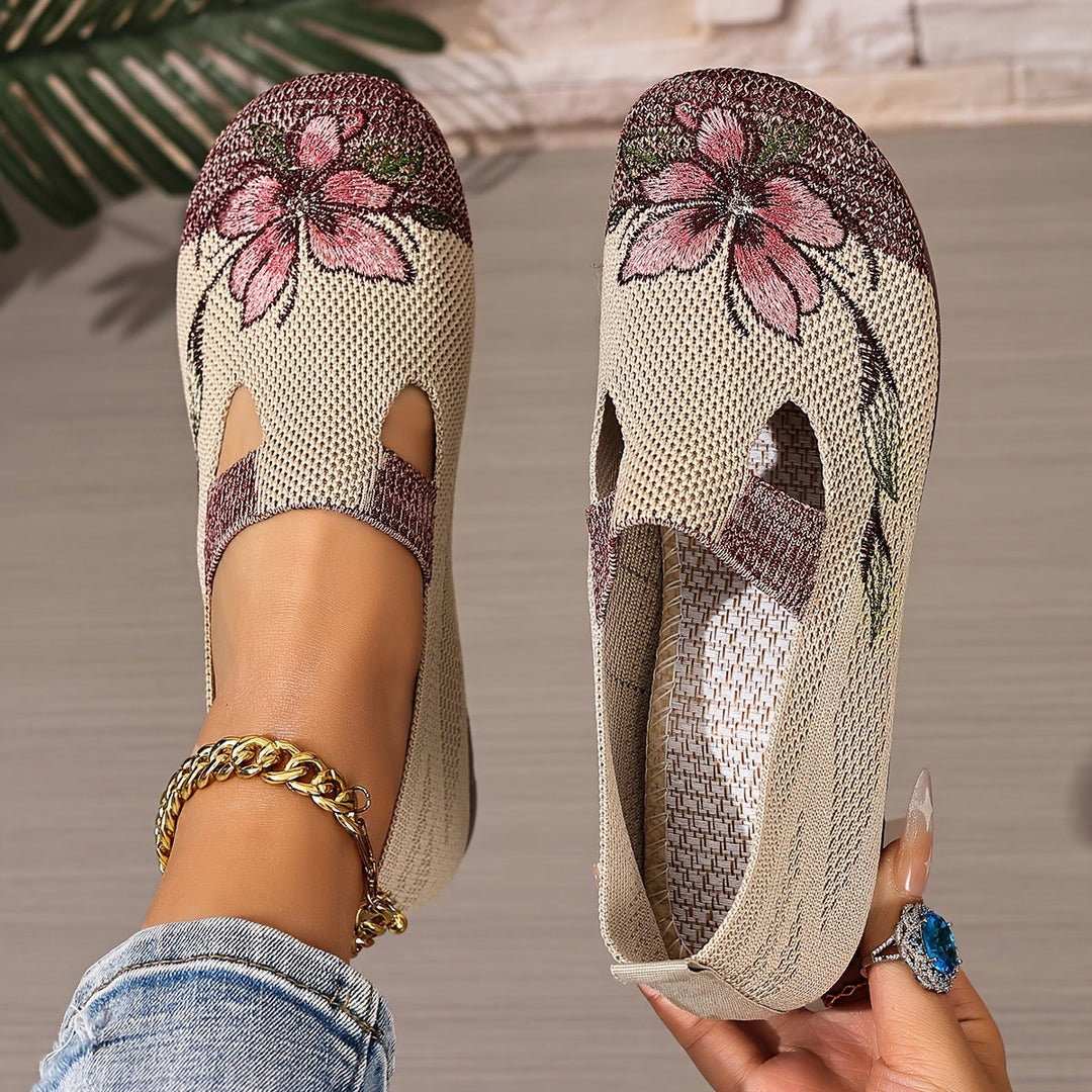 Marjorie | Broderede Slip-On Sko