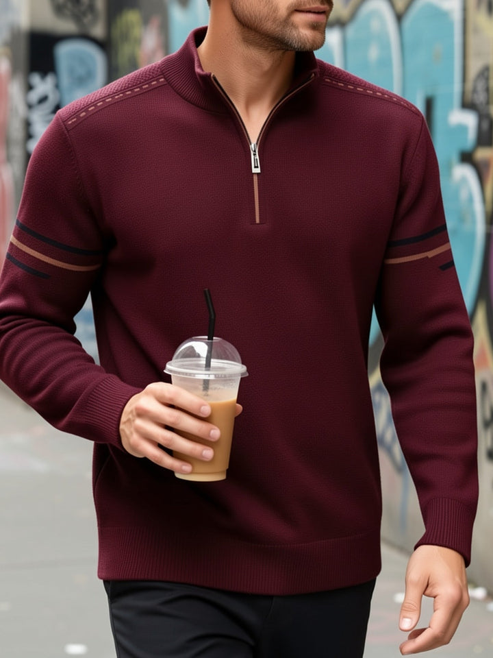 Nathan | Half-Zip Mock Neck Sweater