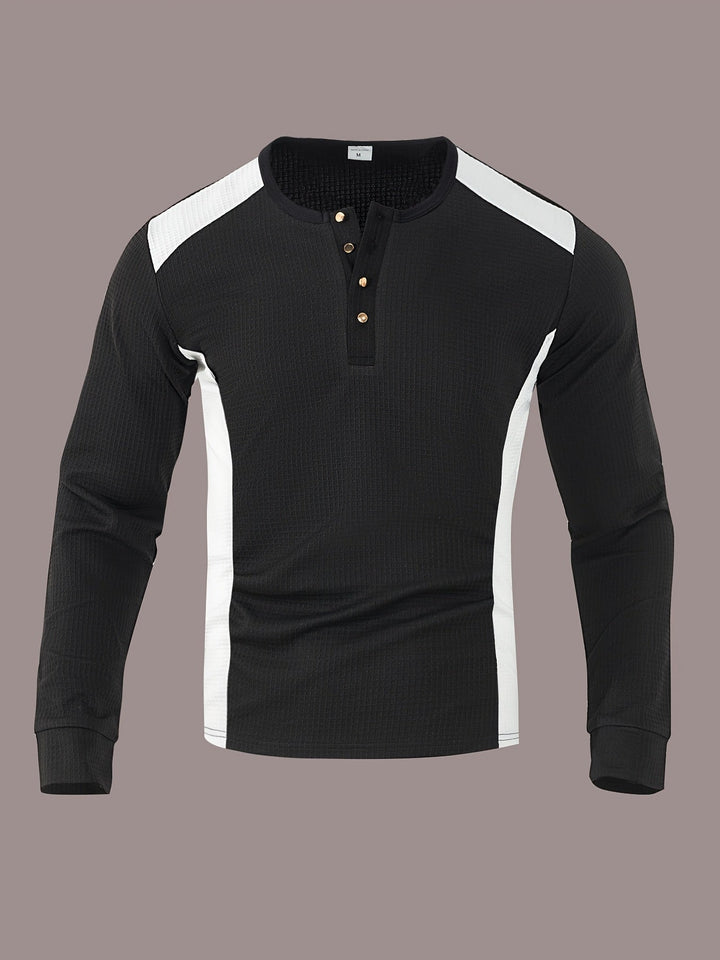 Curtis | Tekstureret Langærmet Henley