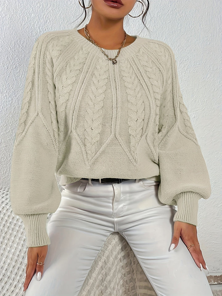 Eleanor | Afslappet Kabelstrik Sweater