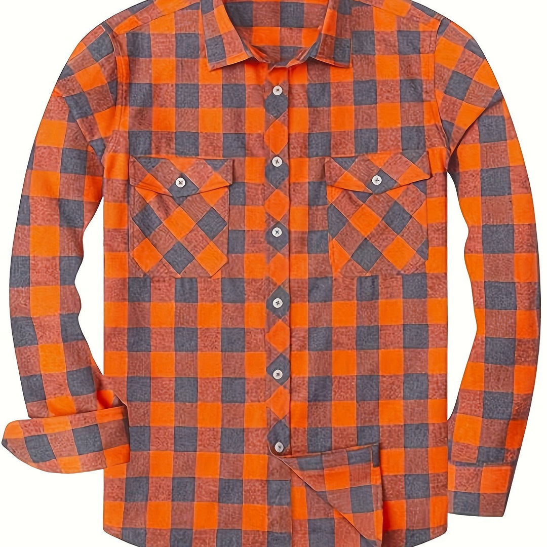 Miles | Klassisk Tjekket Flannel Skjorte