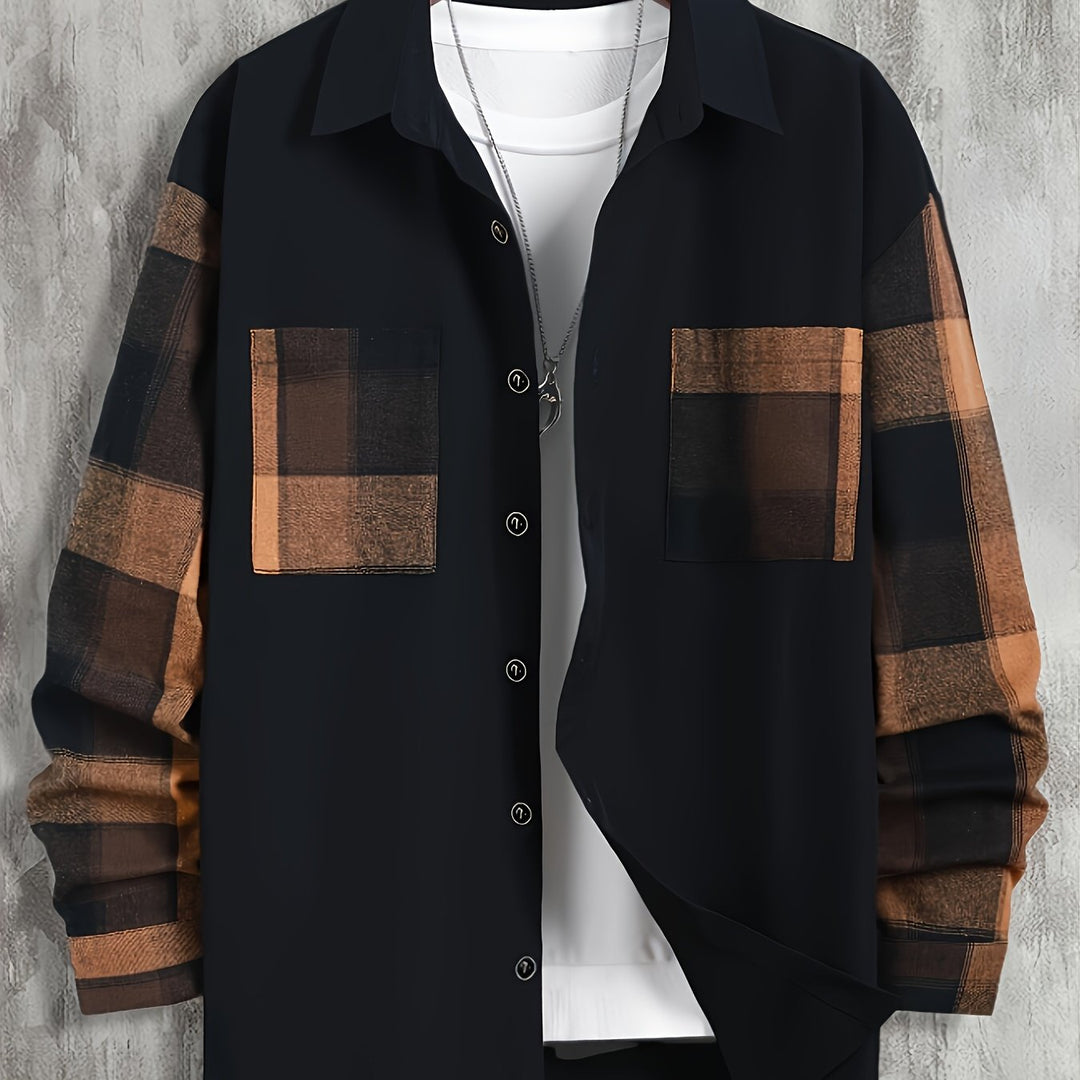 Hartley | Farveblok Pocket Skjorte