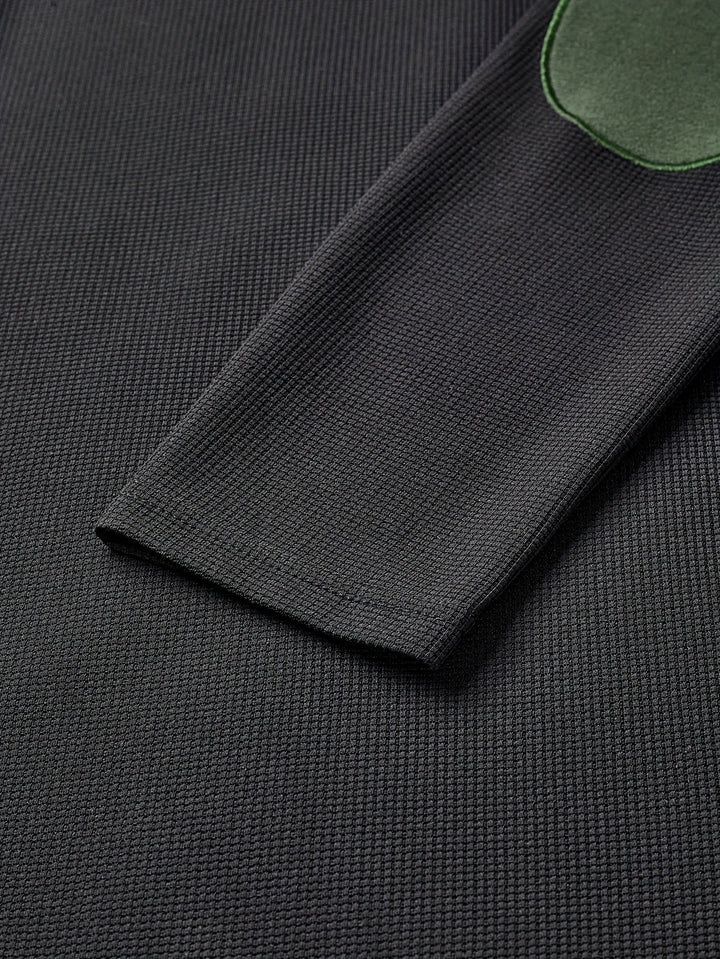 Rory | Tekstureret Farveblok Quarter-Zip Pullover
