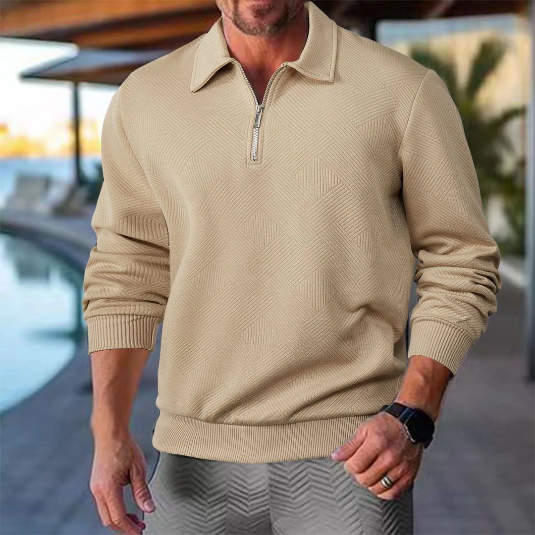 Hudson | Tekstureret Half-Zip Pullover