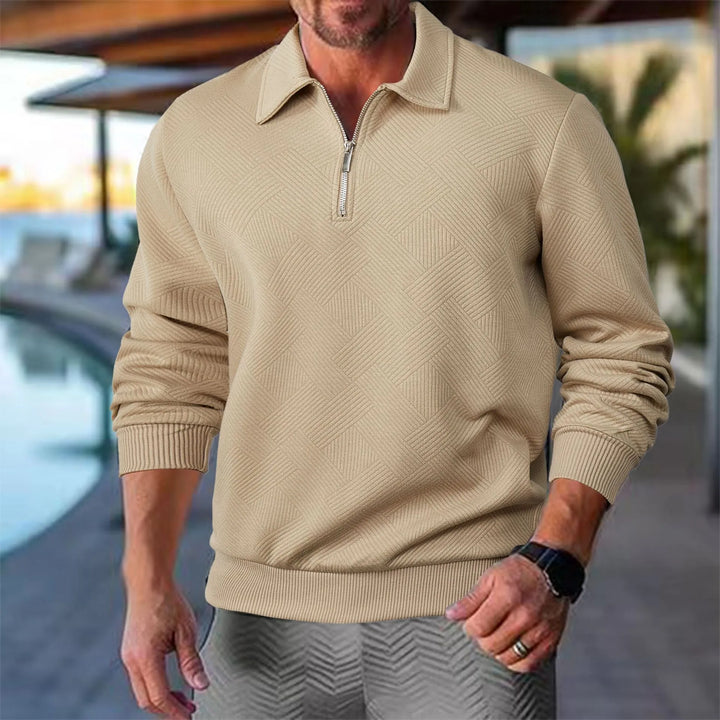 Hudson | Tekstureret Half-Zip Pullover