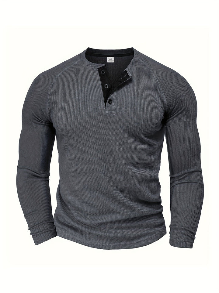 Graham | Klassisk Button Henley Skjorte