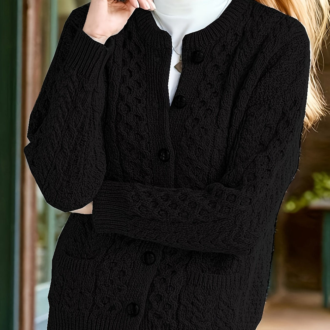 Fern | Tekstureret Knappet Cardigan