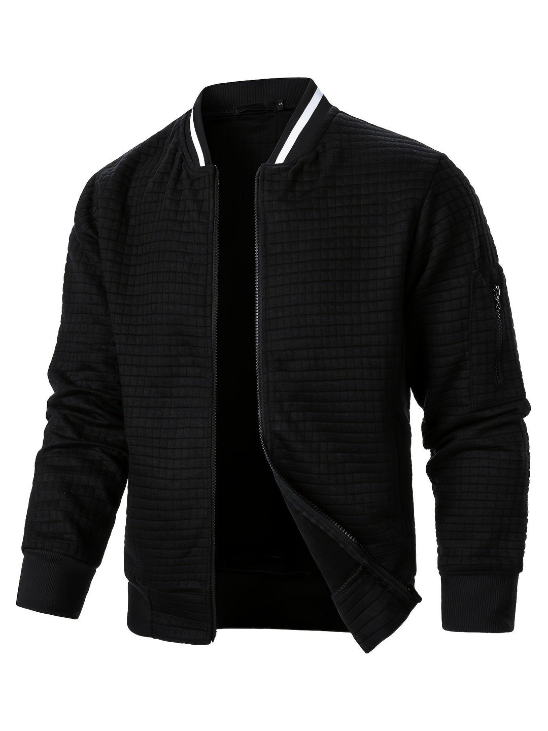 Raymond | Tekstureret Zip-Up Bomberjakke