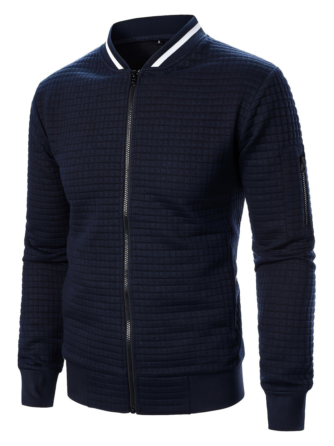 Raymond | Tekstureret Zip-Up Bomberjakke