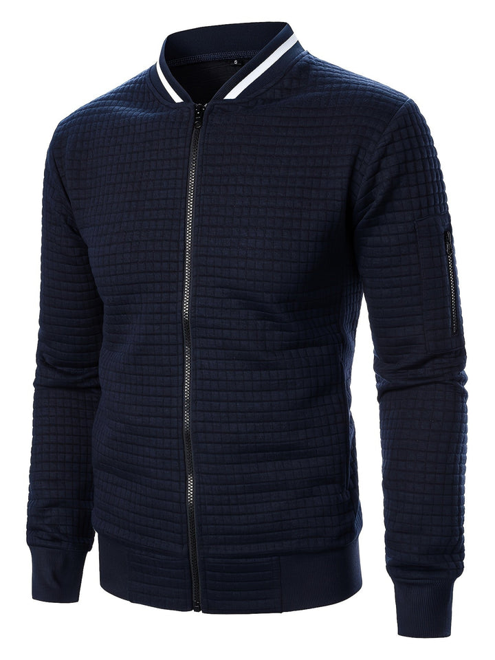 Raymond | Tekstureret Zip-Up Bomberjakke