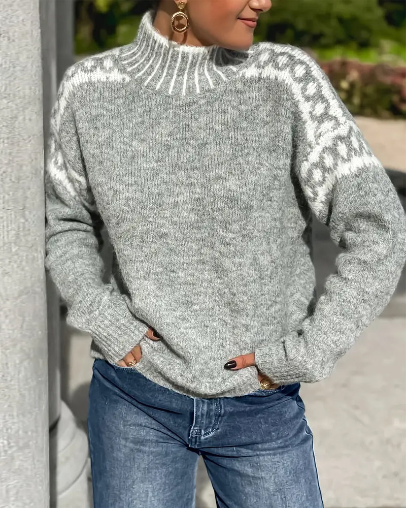 Aurelia | Hyggelig Mønstret Sweater
