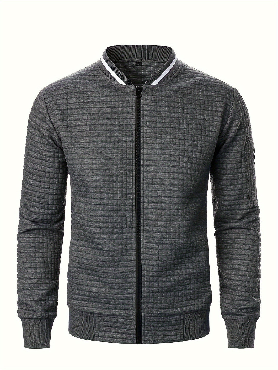 Raymond | Tekstureret Zip-Up Bomberjakke