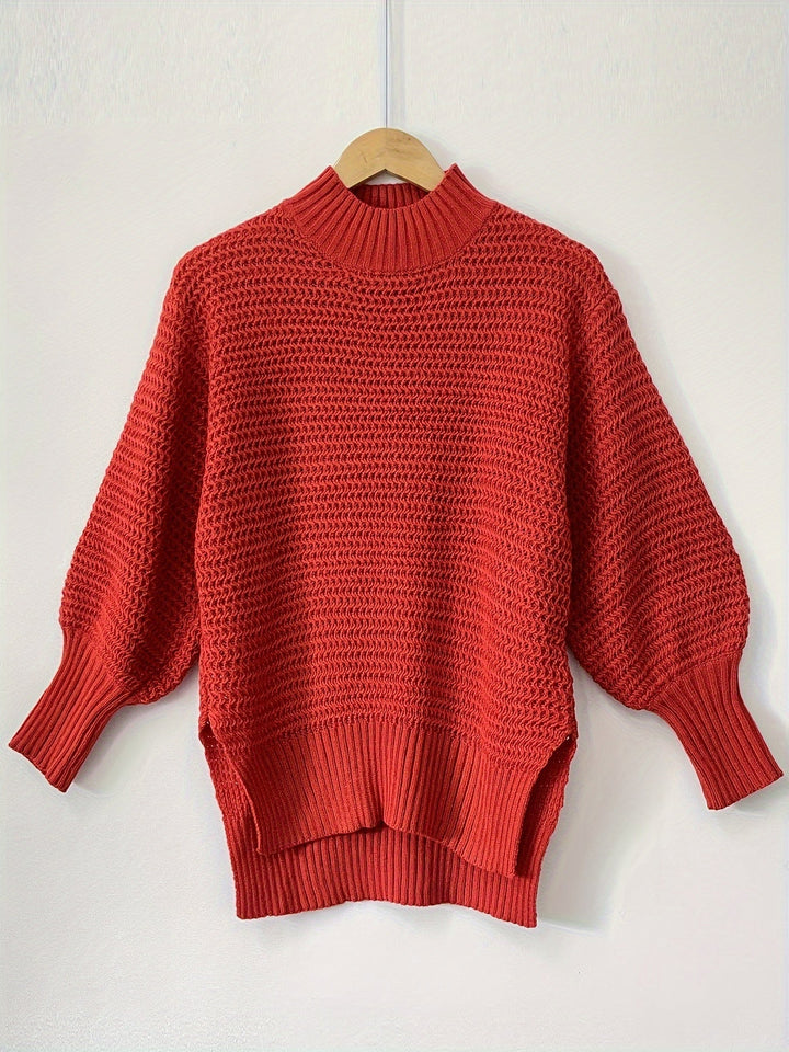 Evangeline | Tekstureret High-Low Sweater