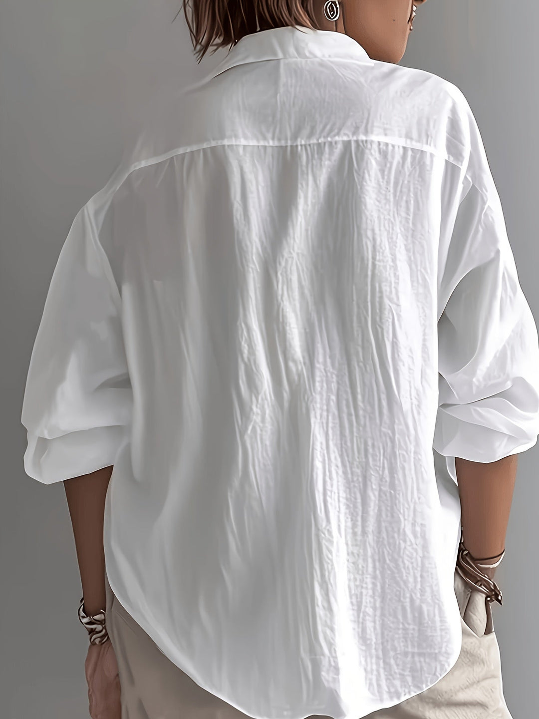 Freya | Afslappet Bluse med Krave