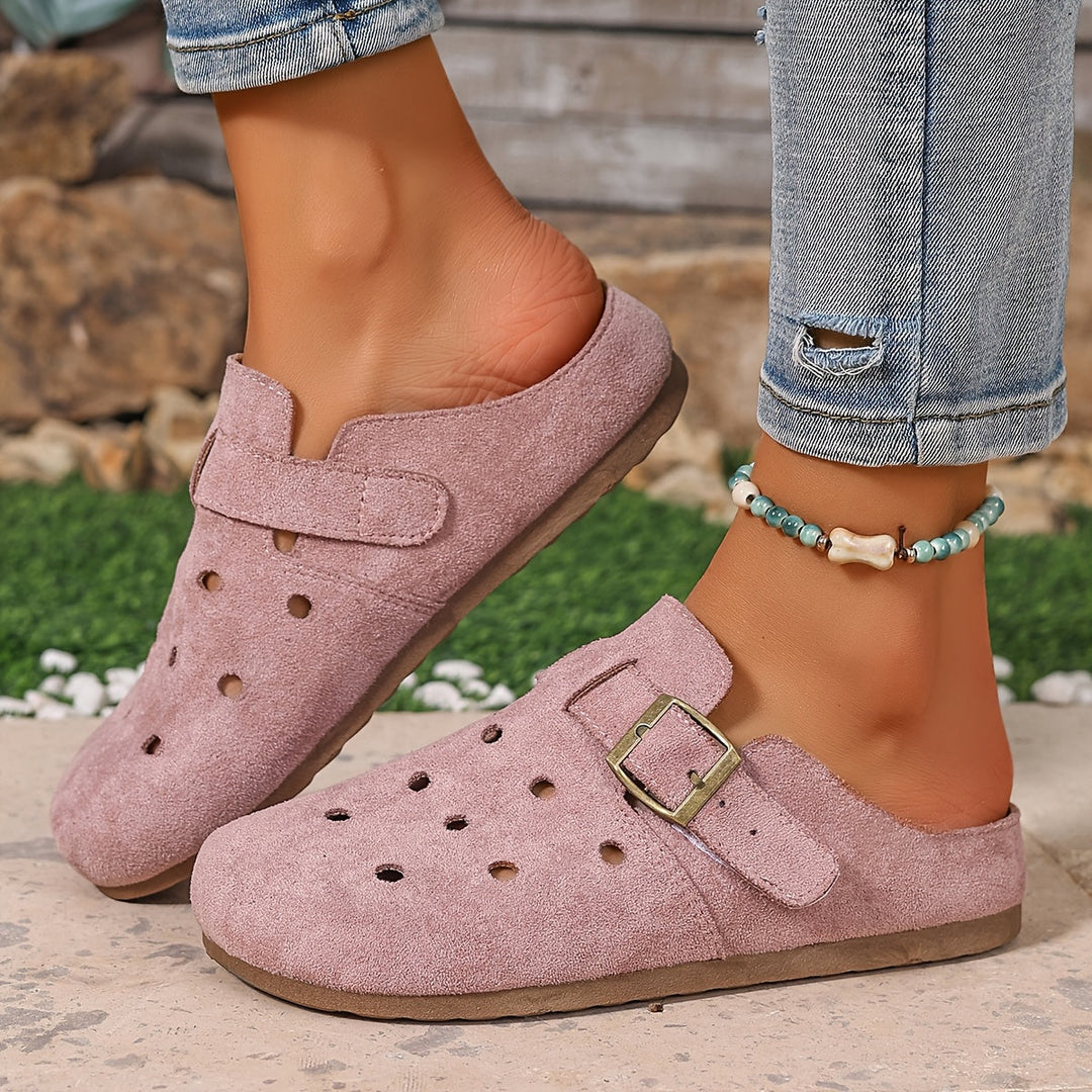 Marion | Spænde-Detalje Slip-On Træsko