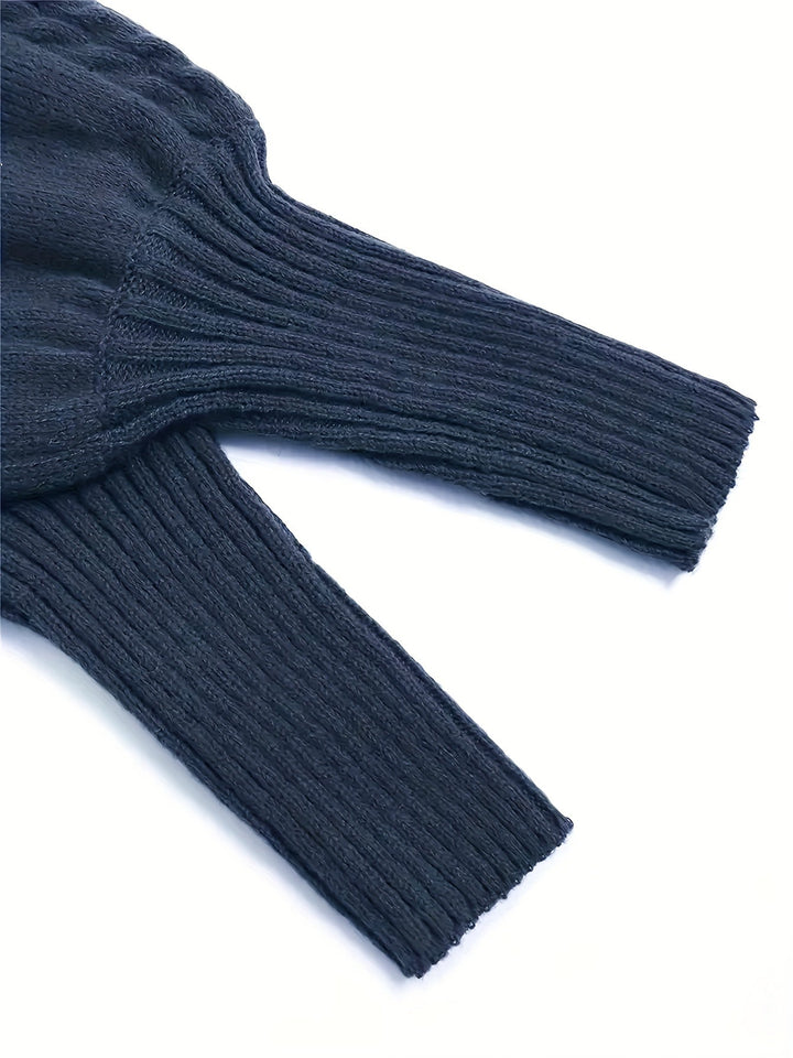Eloise | Tekstureret Halv-Krave Sweater