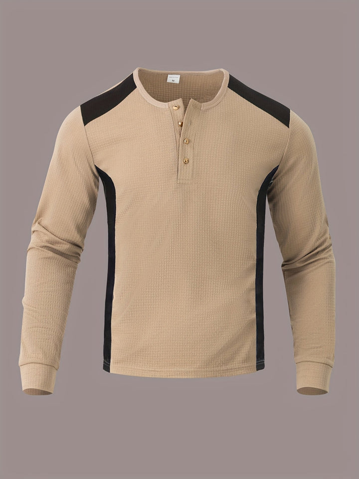 Curtis | Tekstureret Langærmet Henley