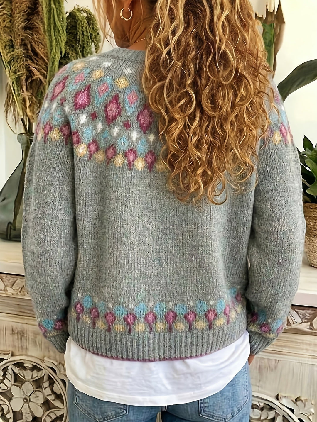 Esme | Nordisk Mønstret Cardigan