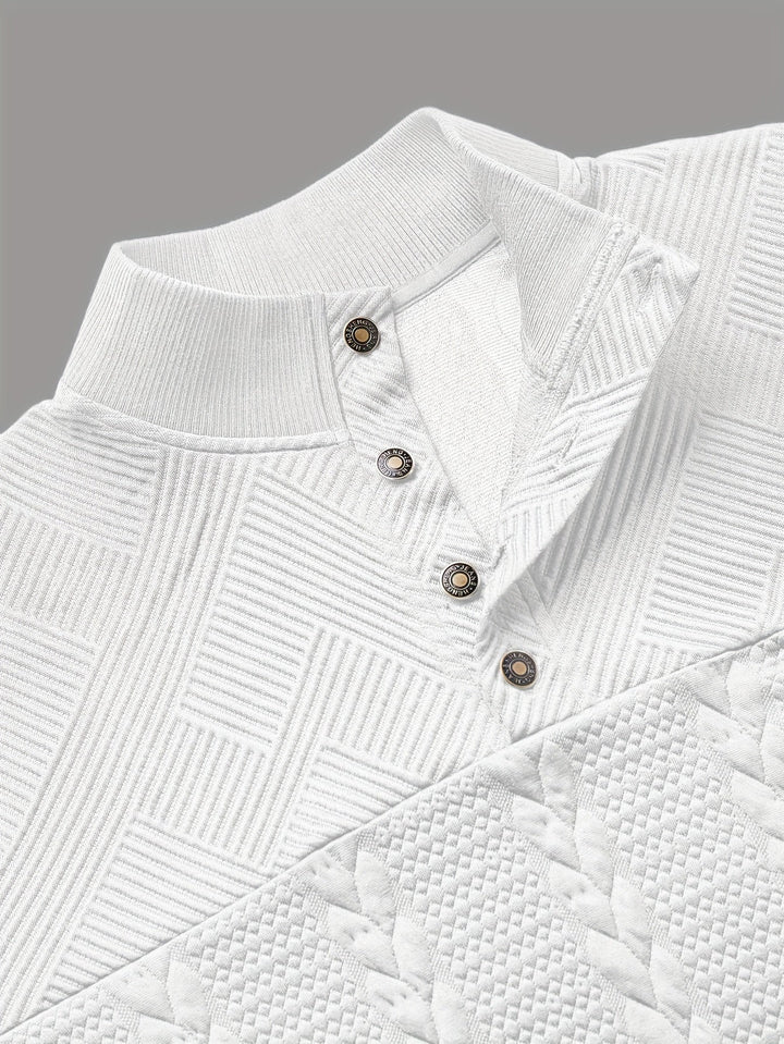 Sterling | Tekstureret Stand-Krave Pullover