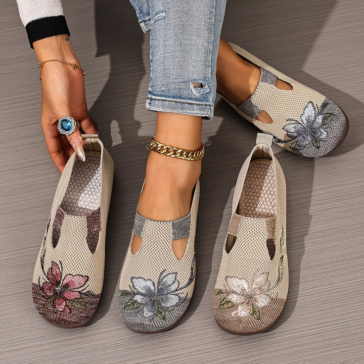 Marjorie | Broderede Slip-On Sko