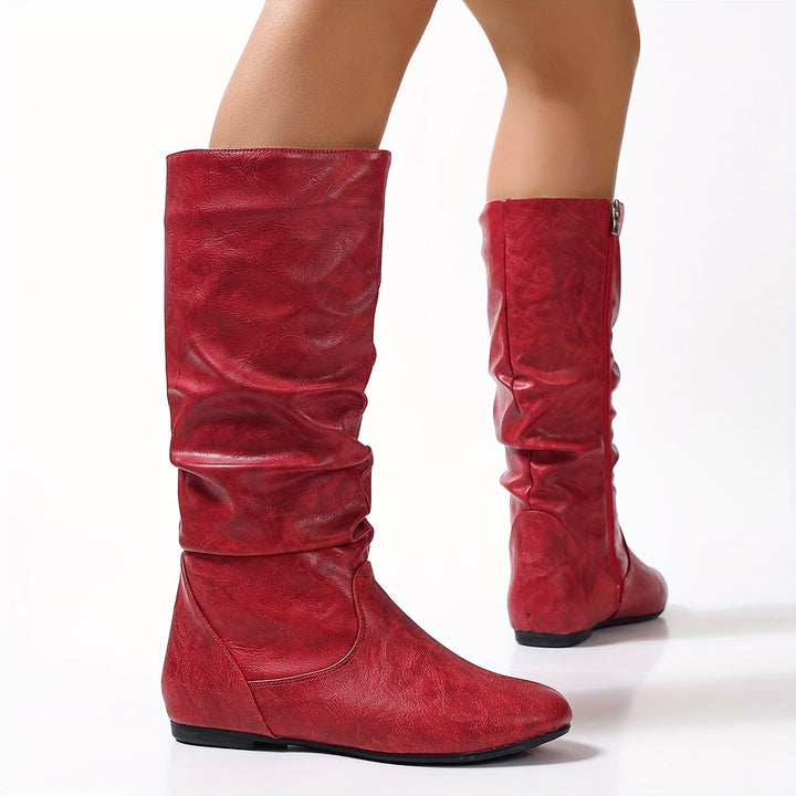 Maureen | Slouchy Mid-Calf Støvler