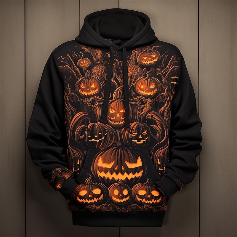 Holden | Halloween Græskar Grafik Hoodie