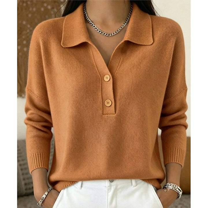 Eliza | Raffineret Kraveknap Pullover