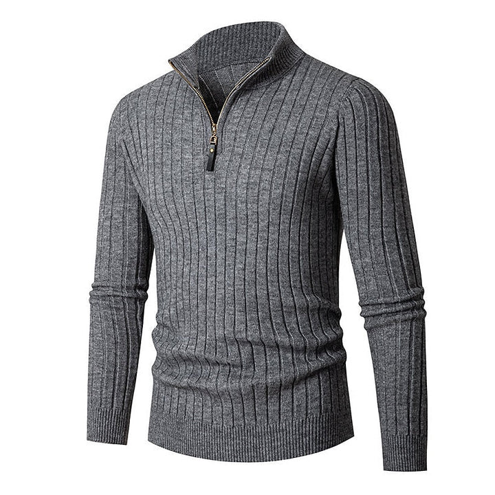 Gavin | Ribbet Quarter-Zip Sweater