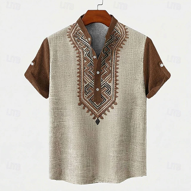 Sebastian | Broderet Vintage Skjorte