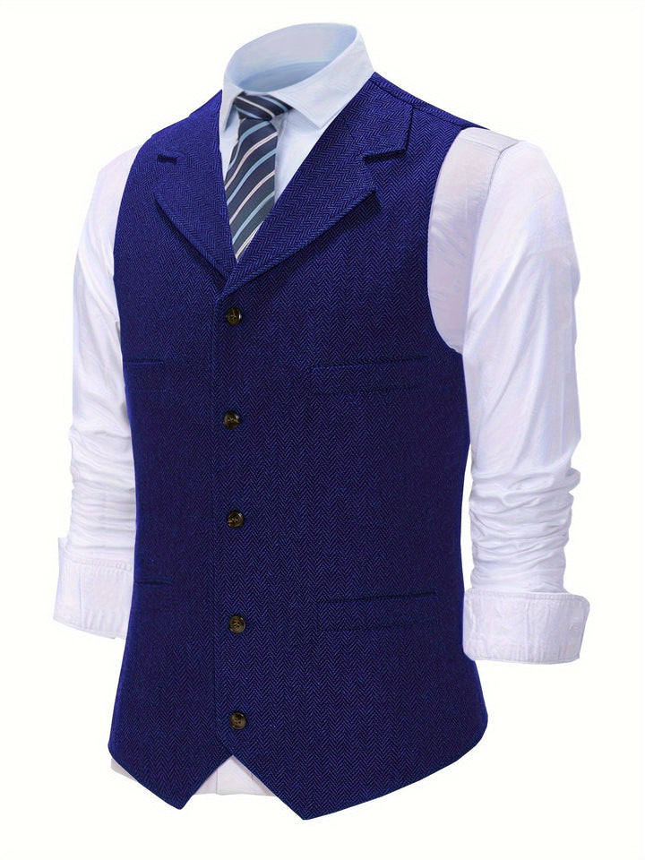 Byron | Raffineret Herringbone Vest
